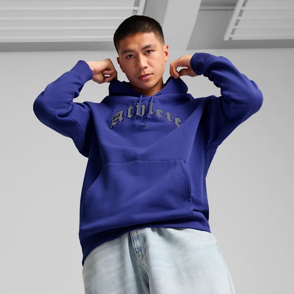 GRAPHICS "Athlete" Hoodie Men, Lapis Lazuli, extralarge